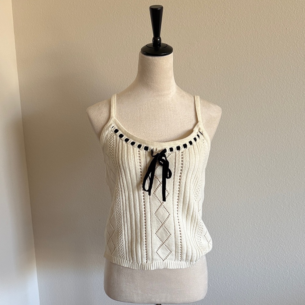 Isalis Knit Bow Tank